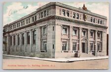 Postcard Newark New Jersey American Insurance Co. Building Posted 1908 picture