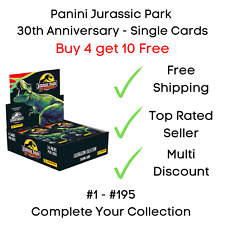 Panini Jurassic Park 30th Anniversary Trading Cards #1 - #195 Buy 4 get 10 Free picture