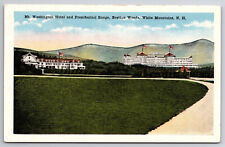 Vintage Postcard Mt. Washington Hotel & Presidential Range Bretton Woods, NH picture