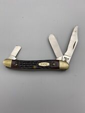 Vintage 1980s Case 63087 SS Classic Stockman Folding Knife - 1 broken blade picture