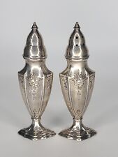 Vintage Astor by Poole Pewter Salt And Pepper Shakers Set #142 picture