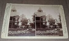 Webster Albee Stereoview Chicago Boat House Douglas Park picture