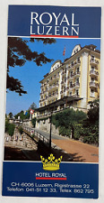 Vintage 1994 Hotel Royal Brochure Switzerland picture