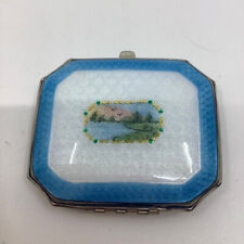 Sweet Vintage Powder Compacts w/ Enamel and Guilloche for Discerning Collectors picture