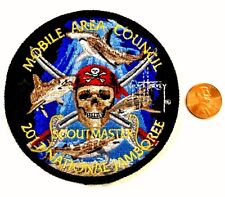 BSA MOBILE AREA COUNCIL 2017 Jamboree OA 322 PIRATE SCOUTMASTER PATCH GUY HARVEY picture