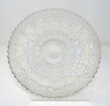 Antique Dugan Persian Garden White Carnival Glass ICS Bowl 11 