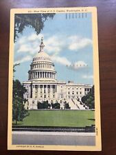 1947 West View Of US Capitol Washington Dc Vintage Postcard picture