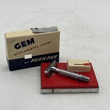 Vintage Gem Micromatic Razor in Box Case w/ Blades Box Prop Advertising picture