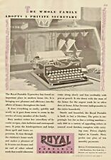 1928 Royal Typewriter Vintage Print Ad Whole Family Adopts A Private Secretary  picture
