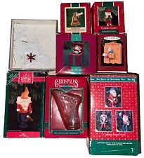 Hallmark/Enesco/Kurt Adler/Matrix/ Vtg Lot Of 8 Christmas Ornaments picture