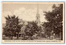 c1920s Washington Street On The Taunton Pike Stoughton Massachusetts MA Postcard picture