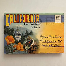 California the Golden State 18 Postcards Folder 1940 picture