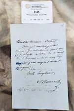 SIGNED Alexandre Dumas, fils - Autograph Letter Signed VINTAGE  picture