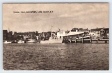 Marine View Greenport Long Island New York Vintage Postcard Unused AF534 picture