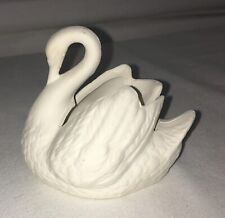 Small Off White Ceramic Swan Figurine 3