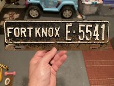 Vintage 1940s/1950s Fort Knox License Plate Topper picture