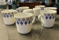 Lyngby Dan-ild Blue Drop Mcm Mugs Coffee Cups Danish Bla Drab picture