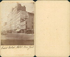 Vintage Grand Central Hotel New York CDV Albumen Business Card, CDV, Print picture