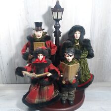 Valerie Parr Hill QVC Christmas Carolers Dickens Christmas Wooden Stand picture