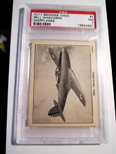 1940 FC17 BROWNIE CHOCOLATE BELL AIRACOBRA WARPLANES #7 PSA GRADED NM-7 picture