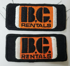 2 Vintage B.C. Rentals 1970/80s Hat Jacket Shirt Patch British Columbia Lot #2 picture
