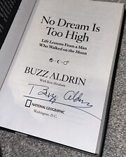 Buzz Aldrin hand signed Apollo 11 book - NASA ASTRONAUT picture