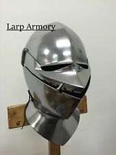 Medieval closed helmet 15th-16th century knight larp armor gift Sugarloaf Burgo picture