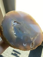 6.5 Lb Natural Beautiful Agate Geode Druzy Slice Large Gemstone picture