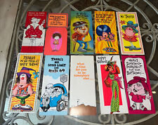 X-RATED Greeting Card MIXED 10x Lot VINTAGE 70s ADULT HUMOR FUNNY RISQUE NAUGHTY picture