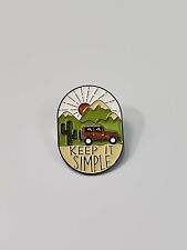 Keep It Simple Lapel Pin SUV Camping Outdoors  picture