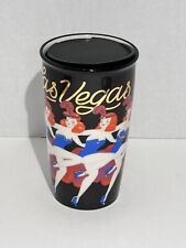 STARBUCKS Las Vegas Dancers Show Girls Ceramic Travel Coffee Mug Cup w/ Lid picture