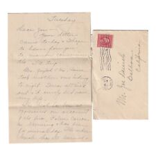 Dorothy Daniels Letter To Joe Daniels Jr About Fires In S Cal 1920 picture