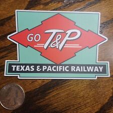 Texas & Pacific Railway laminated die-cut vinyl sticker picture