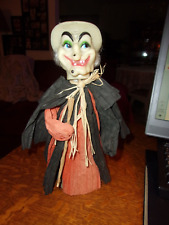 Vintage Homemade Halloween Witch Doll Folk Art Figure picture