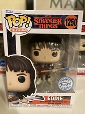 AUTHENTIC Funko Pop Eddie Munson Stranger Things #1250 w/ Protector Exclusive picture