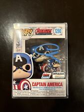 Signed CHRIS EVANS Funko Pop Marvel: Avengers Captain America with COA. picture
