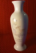 Vtg 1985 Precious Moments White Ceramic Bud Vase “To My Dear And Special Friend” picture