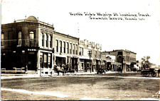 Antique RPPC Real  Photo Postcard 1914 Council Grove, Kansas North Main Street picture