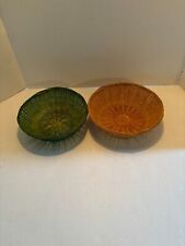 Vintage Lot of 2 Wicker Bowls  picture