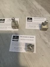 Set Of 3 Hallmark Peanuts Gallery Pewter Five Decades of Lucy Snoopy Charlie  picture