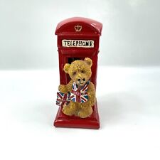 England London Bear Telephone Piggy Bank Bear Red 6