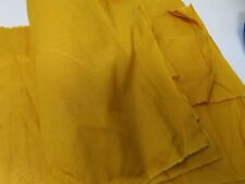 Estate Fabric Lot 3 Pieces Fabric Remnant Yellow Gold Solid picture