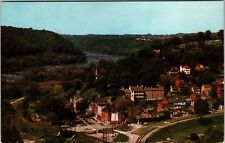 Harpers Ferry WV-West Virginia, Harpers Ferry, Aerial, Vintage Postcard picture