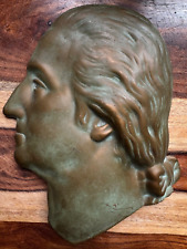 George Washington Profile in Bronze Vintage  Plaque 9
