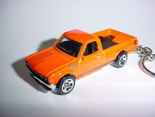 3D Custom Datsun 620 keychain ornament BLING orange pickup 1/64 Hot Wheels picture