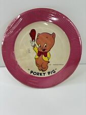 Vintage Porky Pig 1959 Warner Bros Paper Plates picture