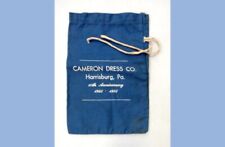 1955 vintage CAMERON DRESS CO. FABRIC BANK BAG harrisburg pa, 10th ANNIVERSARY picture