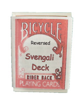 REVERSE SVENGALI BICYCLE DECK - BICYCLE CARDS - CHOICE OF RED OR BLUE BACK DECKS picture