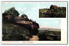 Towerhill Illinois Postcard Walnut Mountain Witch Rock Hotel Cliff c1909 Vintage picture