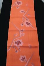f-165 antique silk kimono fabric - flower branch - 13-1/2